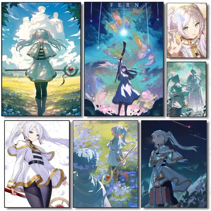 Affiche de dessin animé f-freren au-delà des voyages fin-mt