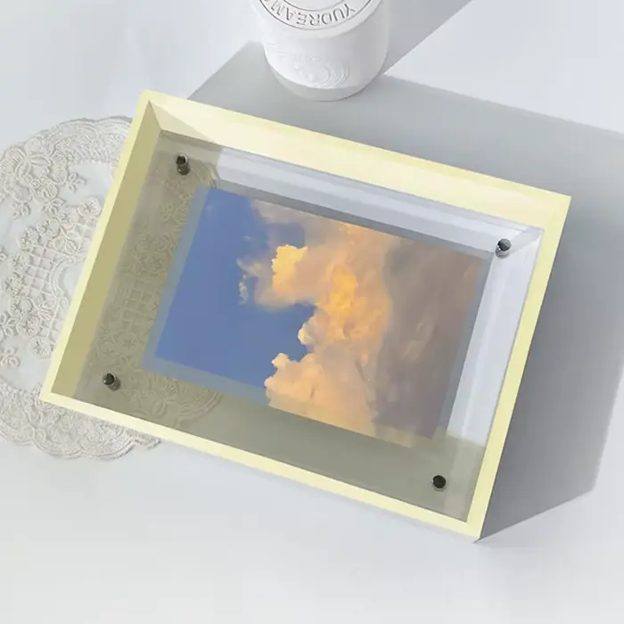 Cadre Photo flottant en acrylique de couleur superbe