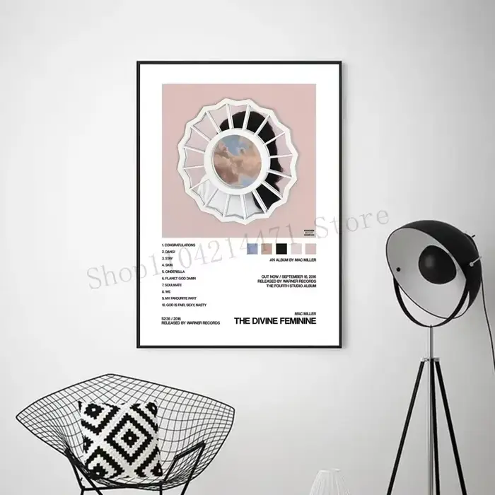 R-rape Mac Miller natation esthétique toile peinture affiche mur Art photo chambre décoration