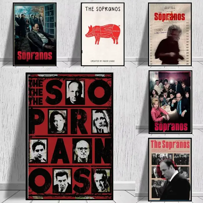 Affiches de la série télévisée S-Sopranos, toile de qualité pour salon, bar, café, style vintage, peinture de bandes dessinées, décoration murale artistique pour la maison