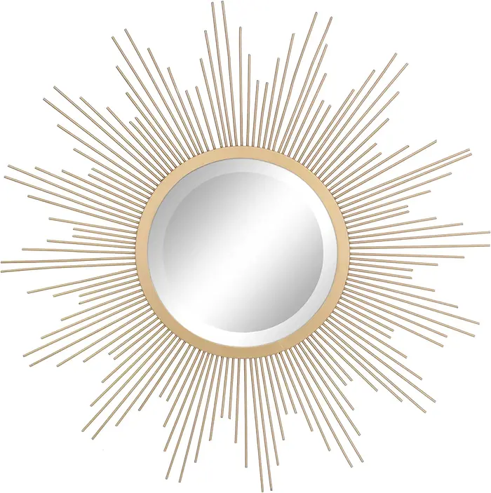 Miroir décoratif mural Sunburst magnifique