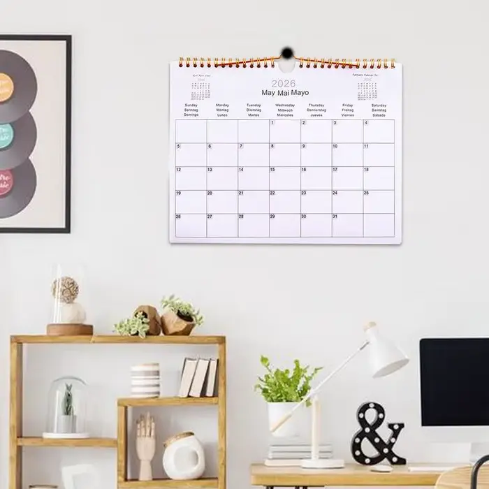 2025Calendrier 2025-2026 - Calendrier mural de 12 mois du juillet du 2025 au juin 2026