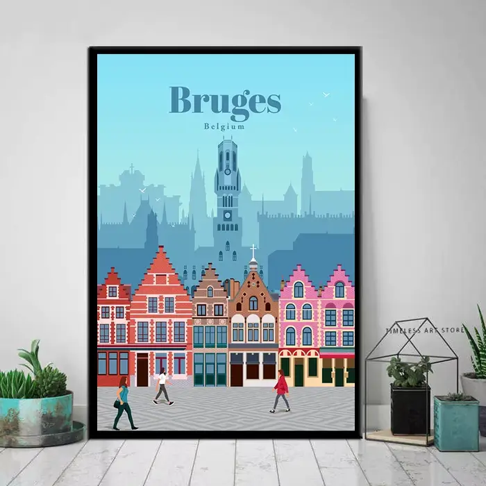 Affiches murales vintage rétro sans cadre