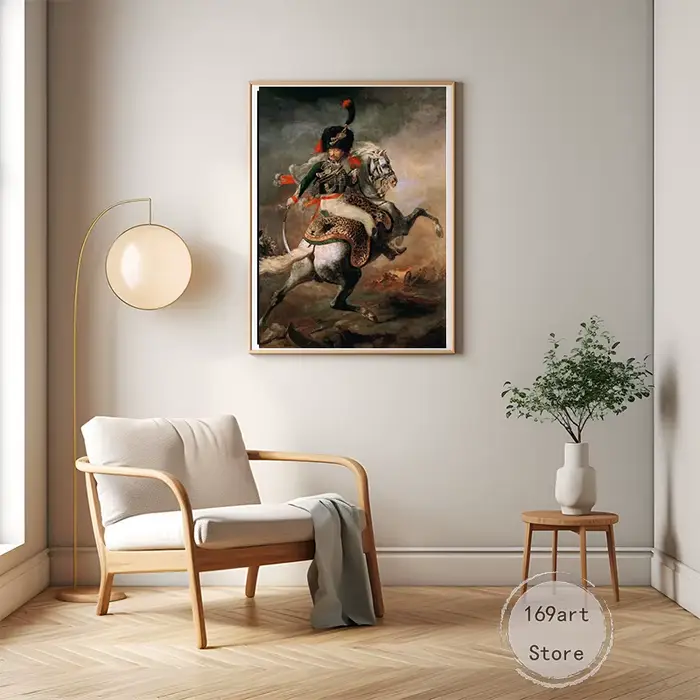 Napoléon citations traversant les alpes le chasseur de charge Art affiche toile peinture impressions murales photo salon décor à la maison