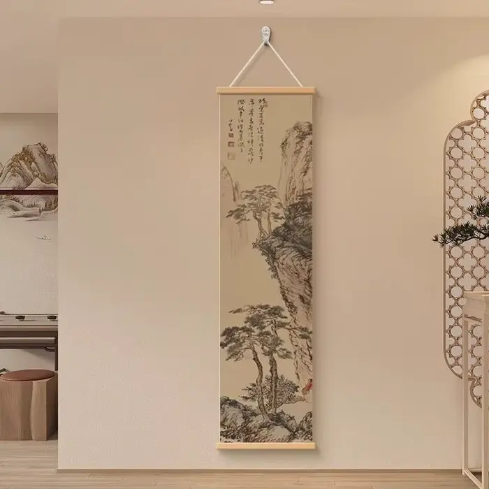 Art mural de paysage sec Zen