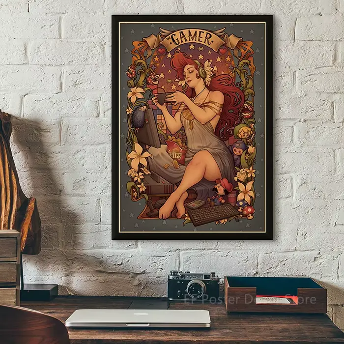 Affiches Vintage pour fille et femme
