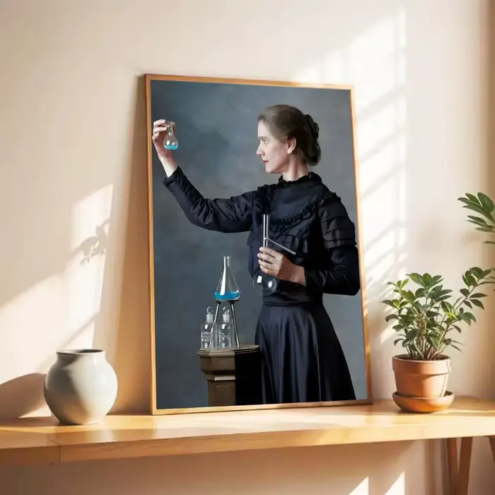 Affiche murale scientifique pionnière de la science