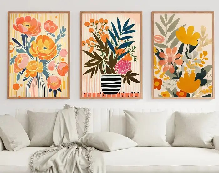 Peinture de fleurs de Gouache