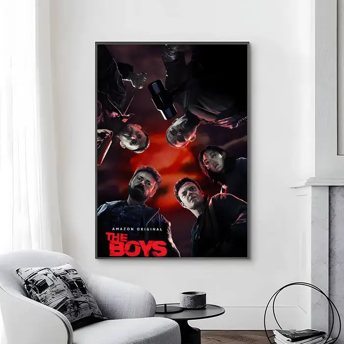 Affiche de la série télévisée t-les garçons, peinture avec imprimés, décoration de maison, chambre à