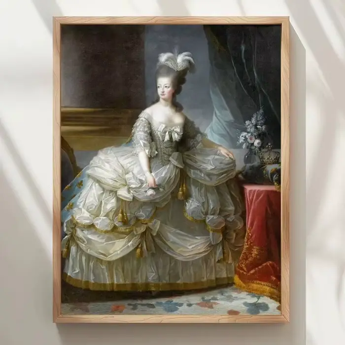 Affiche de peinture à l'huile Marie Antoinette, impression d'art mural imperméable, pour salon, cham