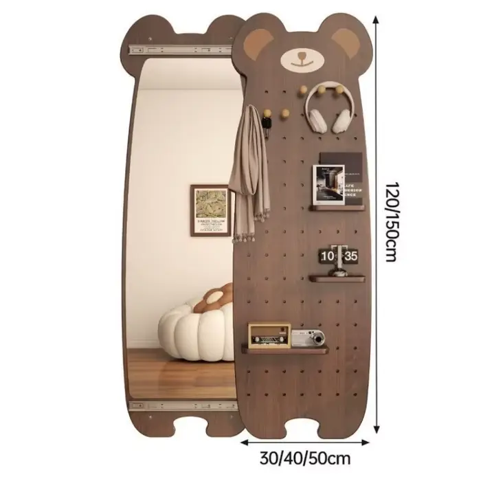 Présentoirs flexibles miroir Luxe moderne dortoir créatif