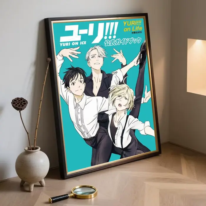 Affiche classique d'anime Y-YURi On ICE, impressions d'art mural minimalistes modernes pour chambre 