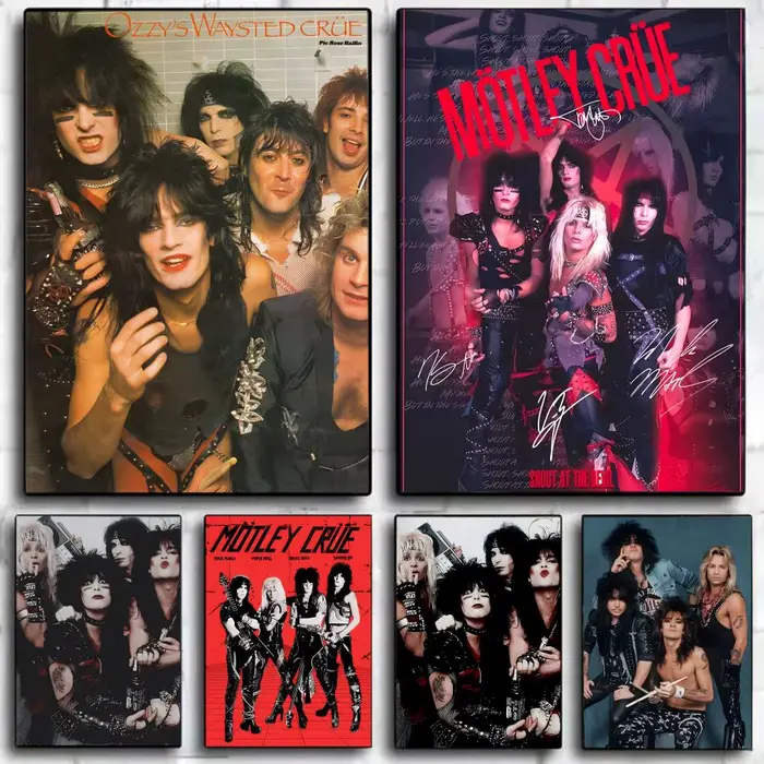 Motley Crues Rock Band Wild Poster
