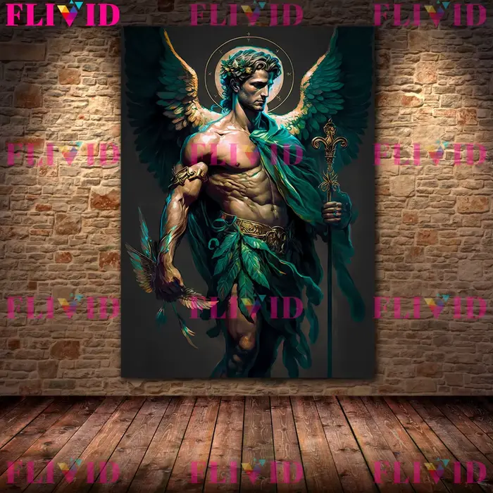 Affiche et impression d'art de dieu grec de la mythologie nordique, Hermes, Medusa,Nyx, Zeeus, Portr