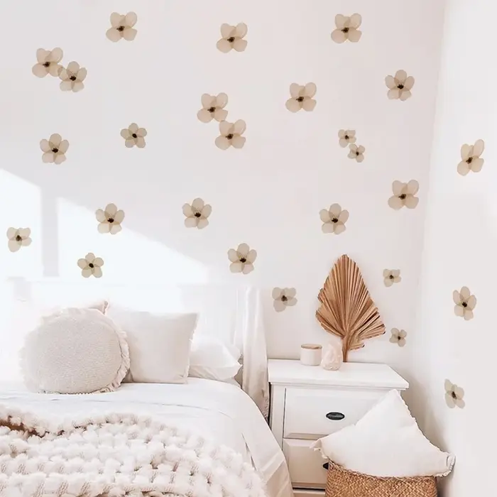 Stickers muraux floraux Boho nordiques vintage