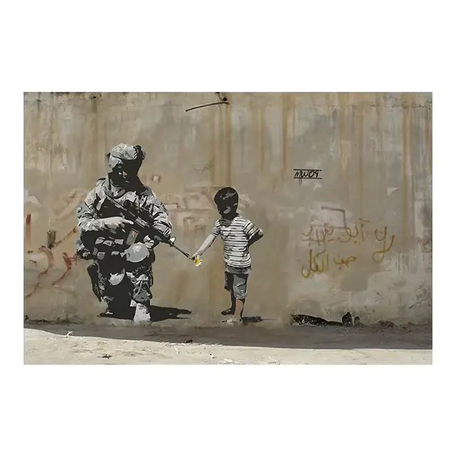 Banksy-Affiches d'art de graffiti nous-mêmes, impression d'image, peinture sur toile, décoration mur