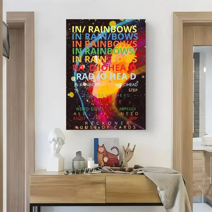 R-Radiohead – affiche arc-en-ciel
