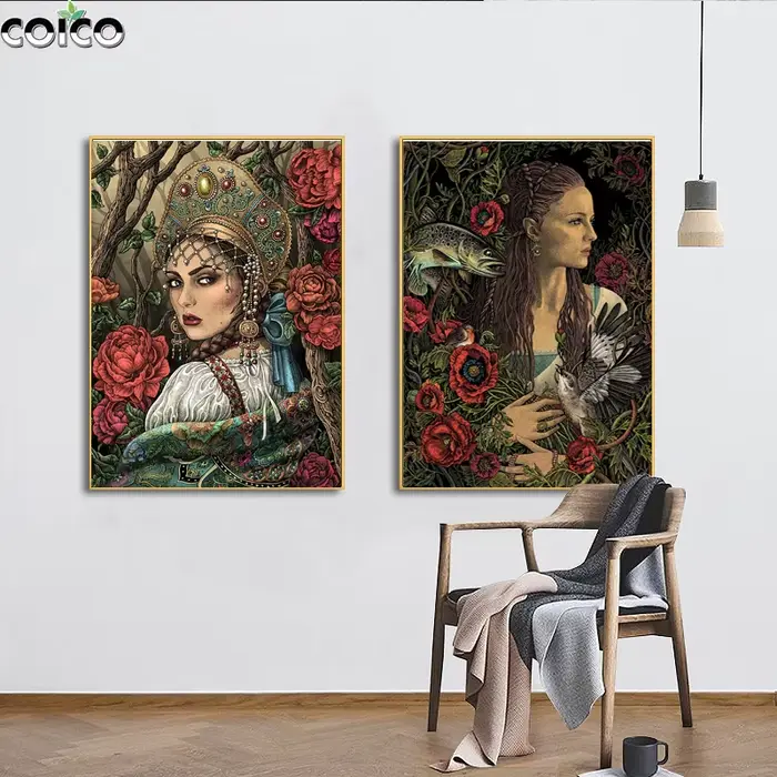 Peinture sur toile de nickel é de sirène