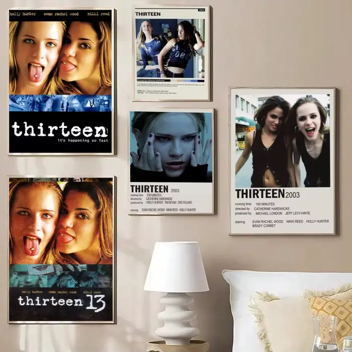 Affiche de film célèbre T-Thirteen, impressions d'art mural minimalistes modernes pour chambre à coucher, salon, décoration esthétique contemporaine, cadeau