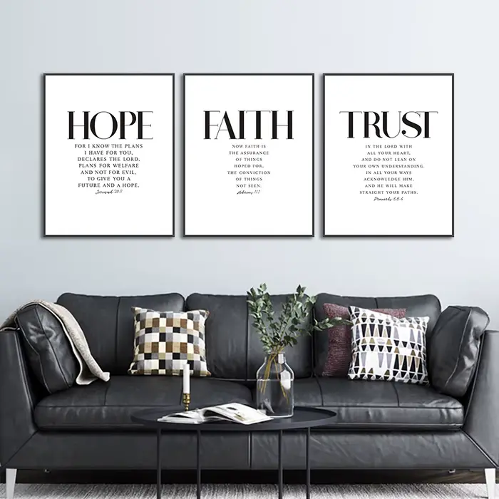 Affiche murale verset de la Bible