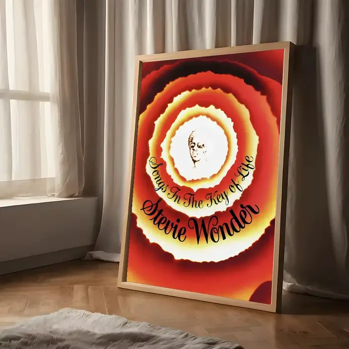Affiche autocollante S-Stevie Wonder, décoration murale pour la maison, le bureau, la chambre à couc