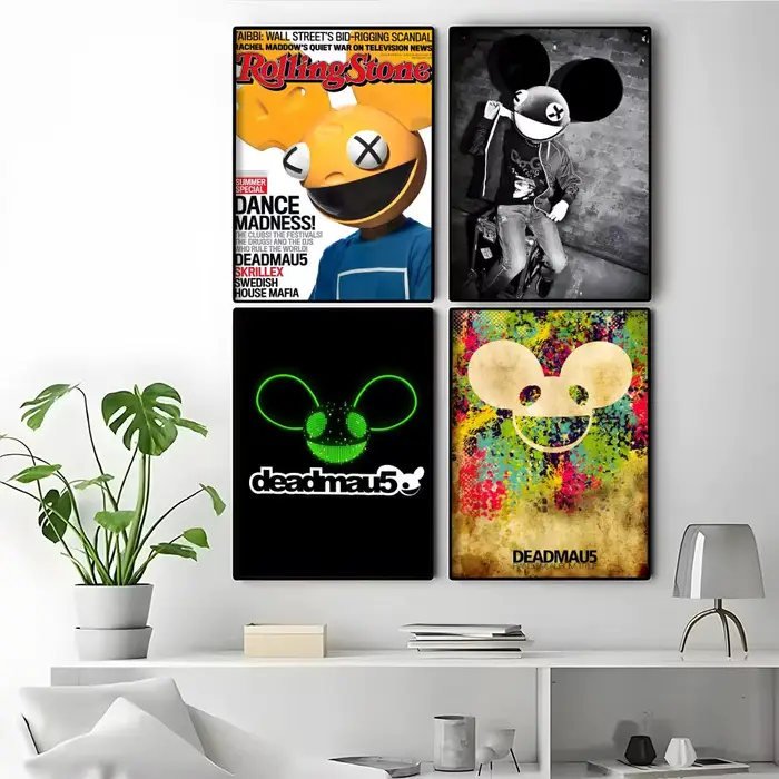Affiche du chanteur D-Deadmau5 en PVC durable HD