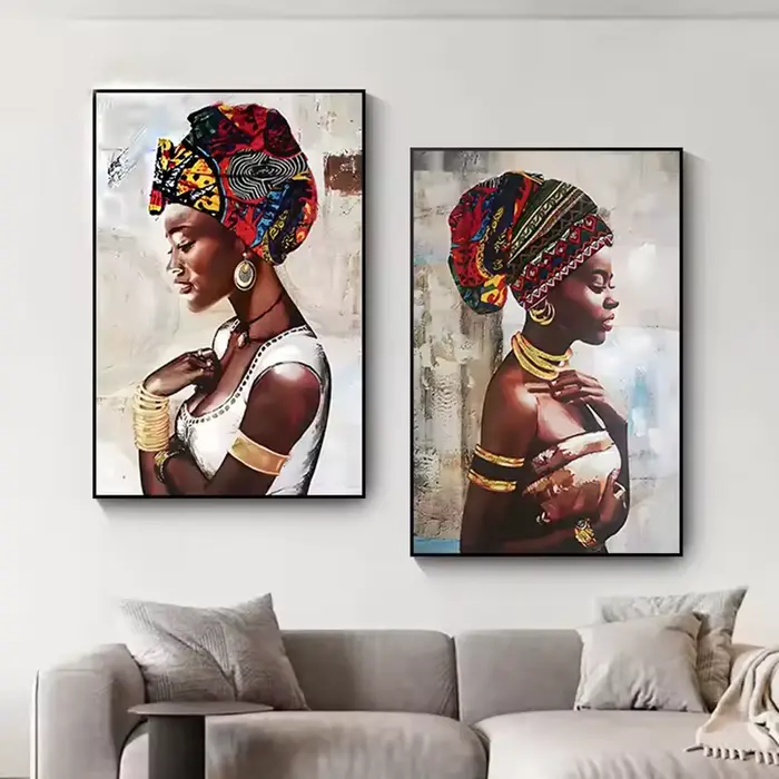 Toile de peinture de figurines abstraites