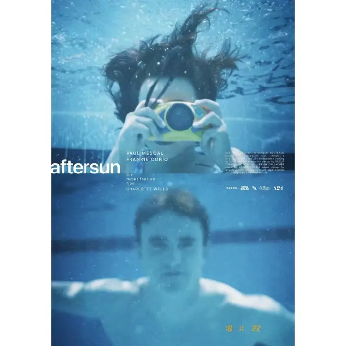 Affiche du film Aftersun, peinture sur toile de la famille Charlotte-Wells, impression d'art mural, 