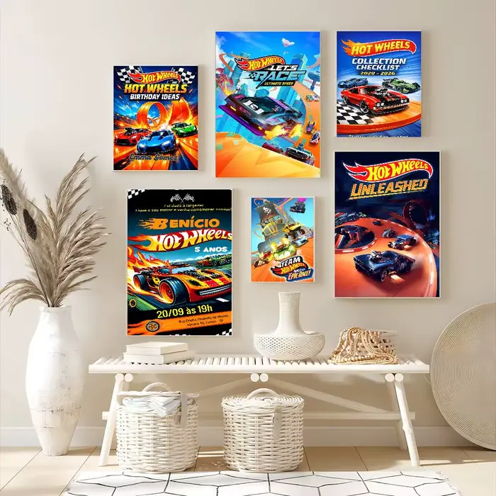 Affiches vintage classiques du film Hot Wheels