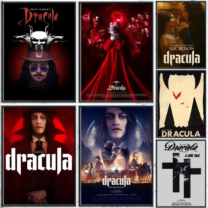 Film Dracula A Love Tale Poster HD Art mural auto-adhésif imperméable – Utilisation multi-scènes