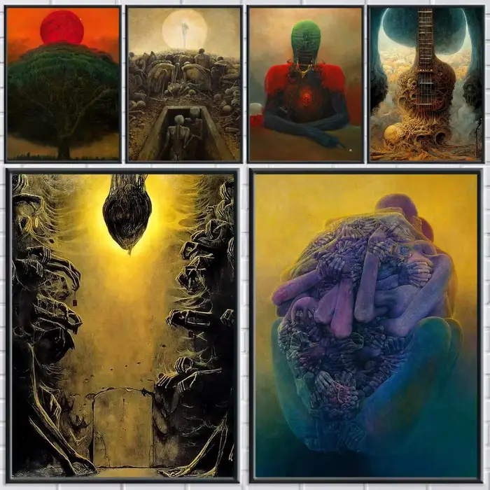 Affiche d'art Z-Zdzislaw B-Beksinski