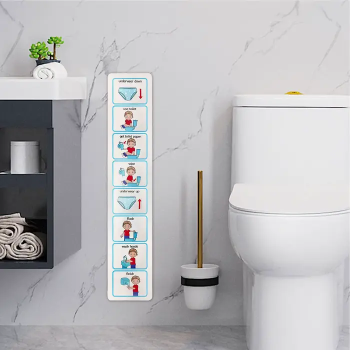 Formation à la propreté calendrier visuel tableau des toilettes