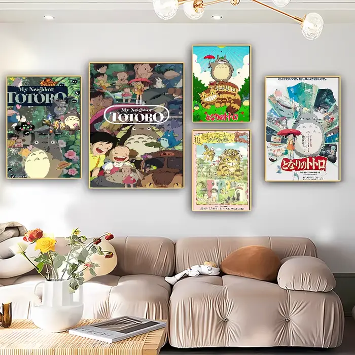 Affiches de dessin animé Studio Ghibli mon voisin t-totoro