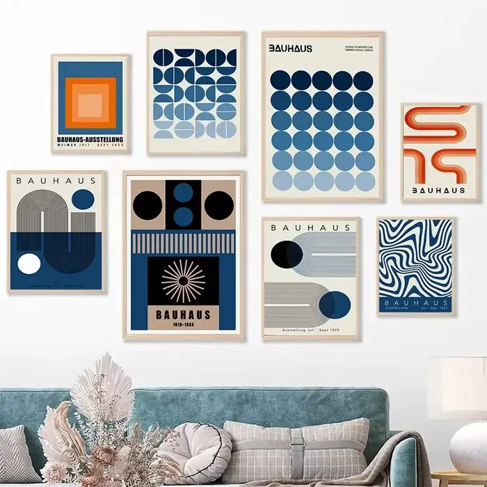 Affiche abstraite de texte bleu nuits facilement Kevin