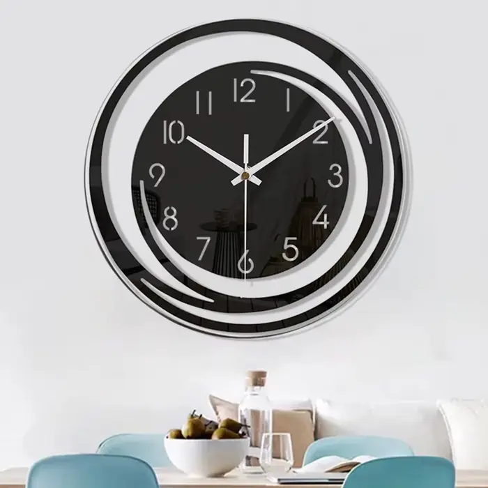 Horloge murale en acrylique de Style Simple