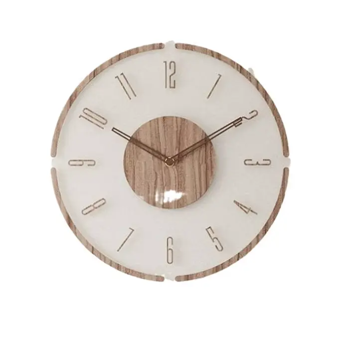 Horloge murale numérique flottante transparente créative