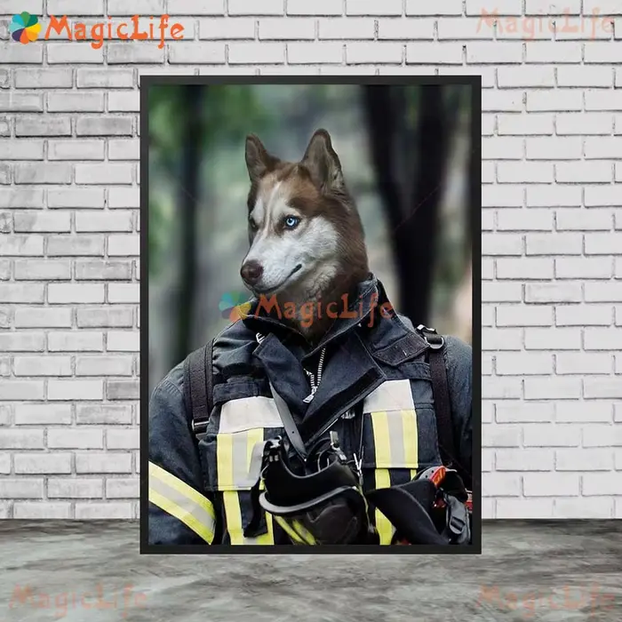 Affiches murales avec visage de chien