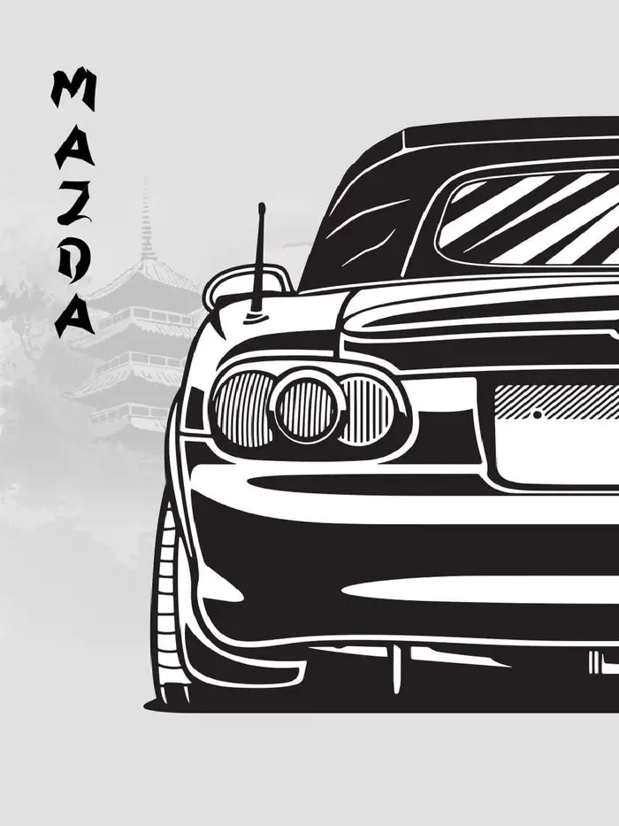 Affiche d'art mural Mazda MX Miata