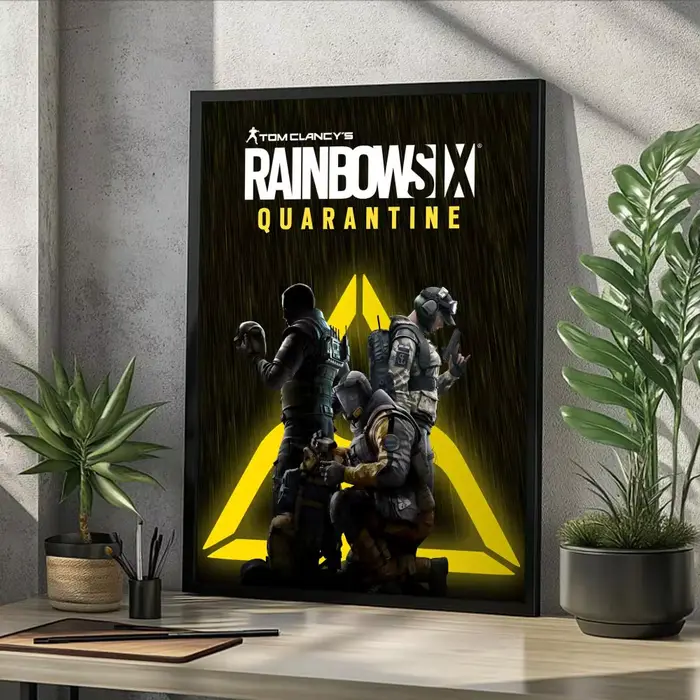 Autocollant d'affiche de jeu Tom C-Clancys R-Rainbow Six Siege, auto-adhésif pour salle de jeux, cha