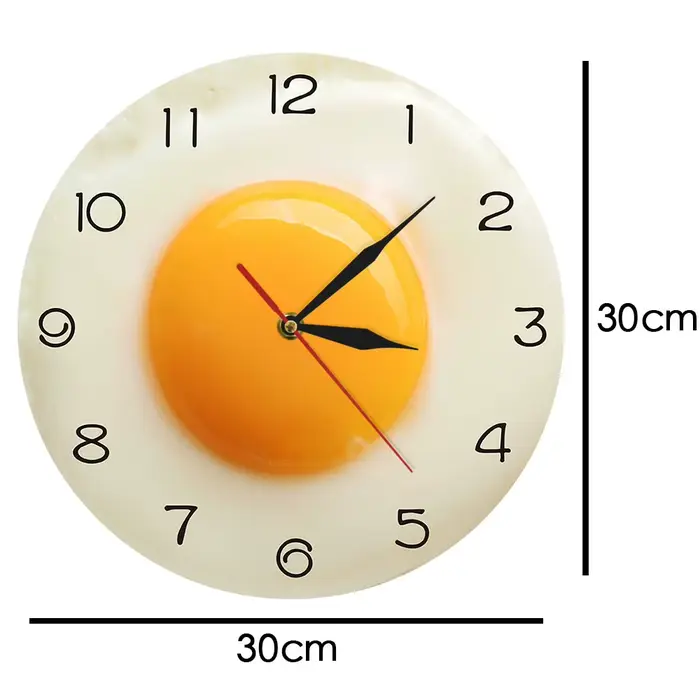 ABMO – horloge murale en forme d'œuf poché