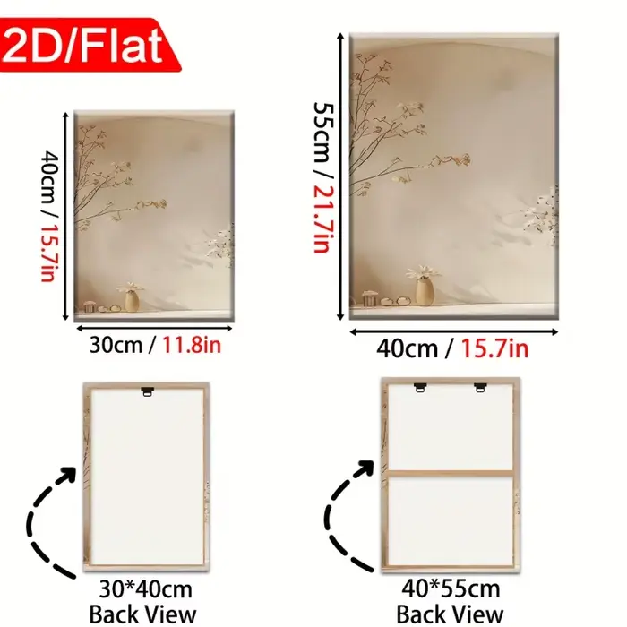 3 tableaux sur toile encadrés de style minimaliste moderne