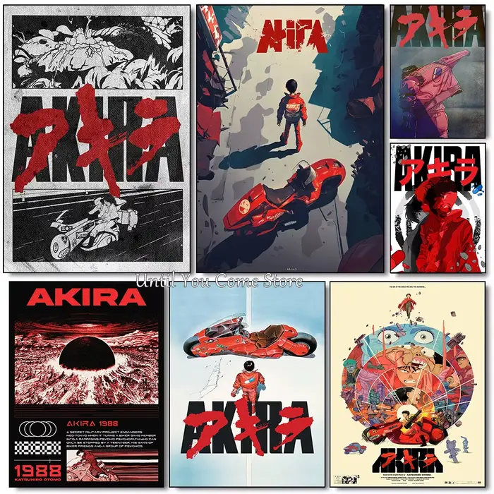 Affiche rétro de film A-Akira classique