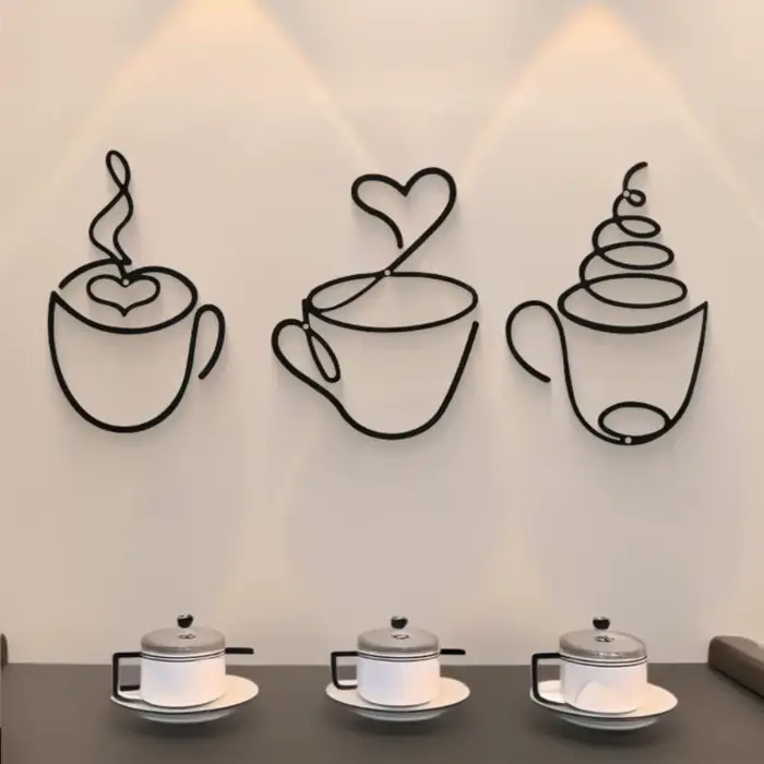 Tentures murales créatives pour café