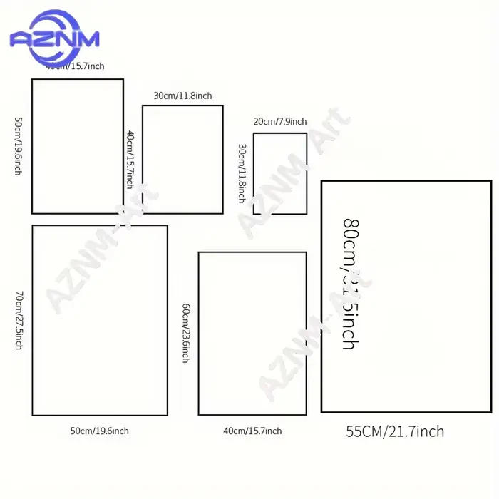 1PC/6PCS Affiche Botanique Nordique Minimaliste sur Toile