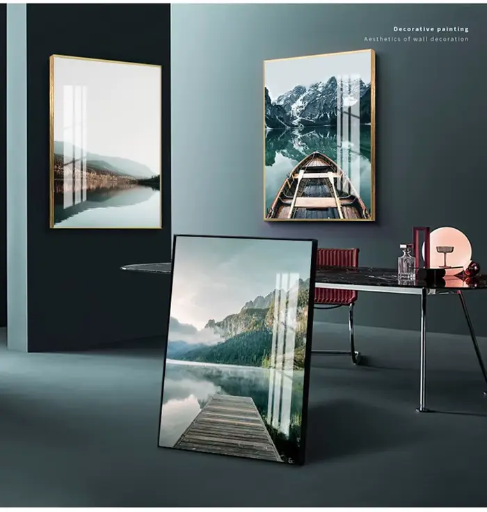 Affiche d'art mural de paysage naturel scandinave