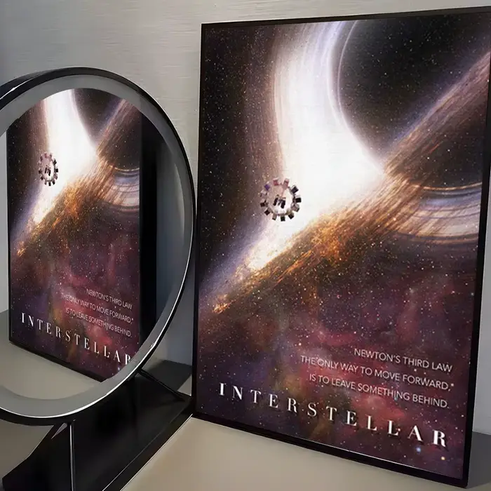 Affiche de film célèbre I-Interstellar, impressions d'art mural minimalistes modernes pour chambre à