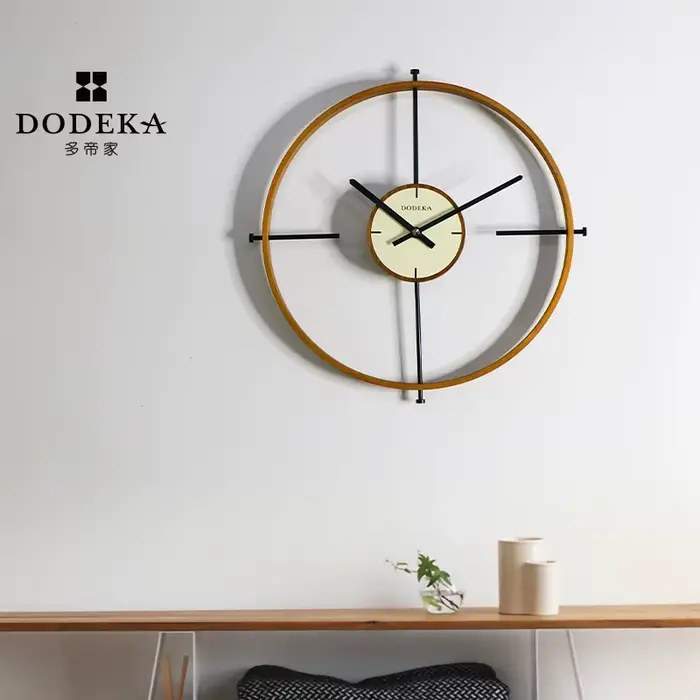 Horloge nordique, horloge murale de salon