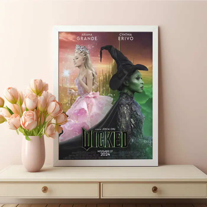 Affiche murale imprimée de film méchant