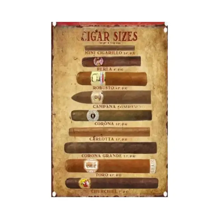 Panneau métallique Vintage pour cigarettes et tabac