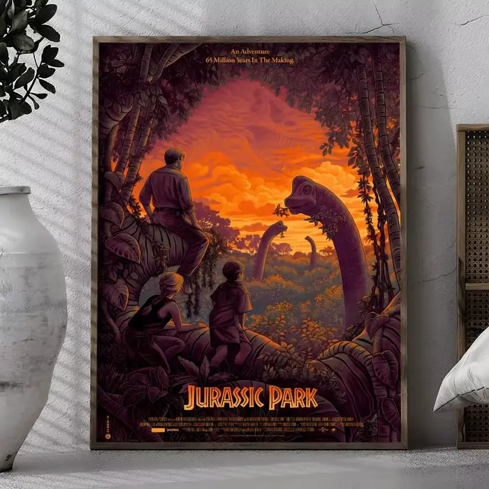 Affiche classique du film J-Jurassic P-Park Cool